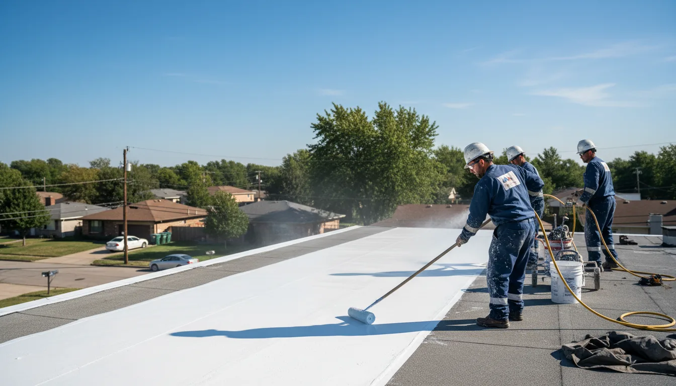 Commercial roof coating in Collins, GA near me